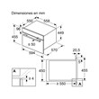 Horno Eléctrico Con Microondas Bosch Cma585gs0 Empotrable