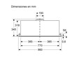 Campana Extractor Bosch Integrable Dln88pc60 86 Cm Negro