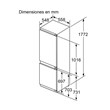Heladera No Frost Bosch Kin86add0 Integrable Combi Serie 6