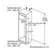 Heladera No Frost Bosch Kin86add0 Integrable Combi Serie 6