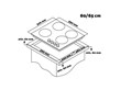 Anafe A Gas Cocina Predicta Pd-ag60n 4 Hornallas 60 Cm