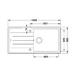 Bacha Cocina Simple Pileta Hafele Horizon Cuarzo Escurridor