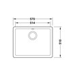 Bacha Cocina Simple Pileta Häfele Loft Cuarzo 36 Litros