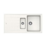 Bacha Cocina Doble Pileta Hafele Magnum Cuarzo C/ Escurridor