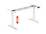 Escritorio Regulable Altura Eléctrico Hafele 120 Kg Blanco