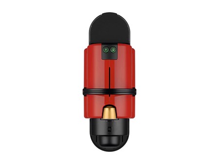 Cafetera Nespresso Inissia Rojo + Espumadera Aeroccino Negro