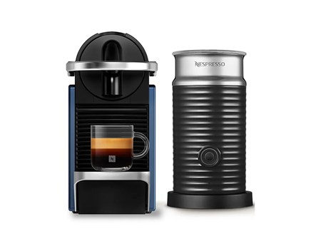 CAFETERA NESPRESSO PIXIE BLUE AZUL CAFÉ EXPRESSO + AEROCCINO