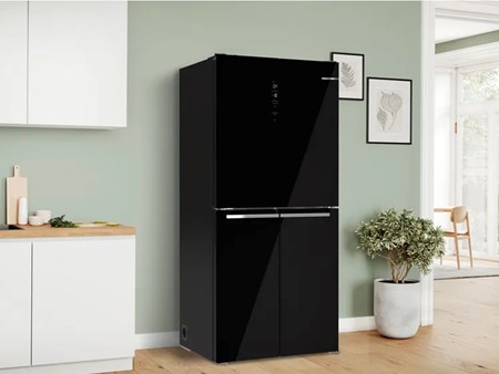 Heladera No Frost Bosch Kmc85lbea Multi Puerta Cristal Negro