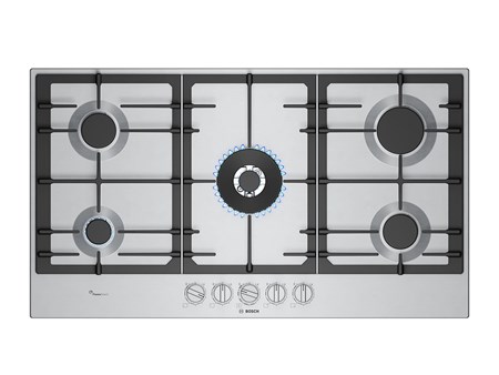 Anafe A Gas Cocina Bosch 5 Hornallas Serie 6 Pcr9a5i90 90 Cm