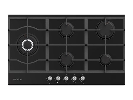 Anafe A Gas Cocina Predicta Pd-ag90n 5 Hornallas 90 Cm Negro