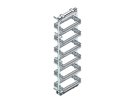 Columna Extraíble Hafele 595.80.000 400 Mm 6 Canastos